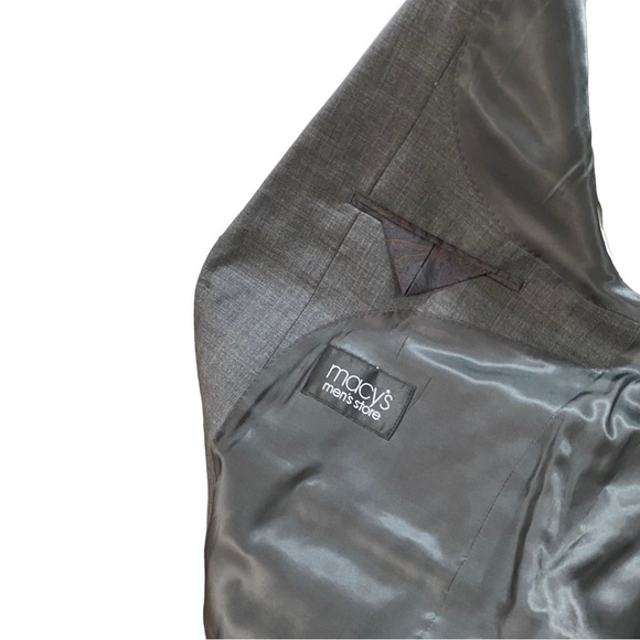 Ralph Lauren Men Grey 2-Button 100% Wool Suit Jacket Blazer Sz 44R Sports Coat - Picture 8 of 14